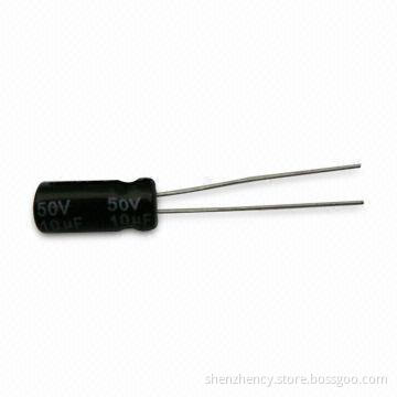 Electrolytic Capacitor with 6.3 to 450V Rated Voltage Range, Comes in Standard Type